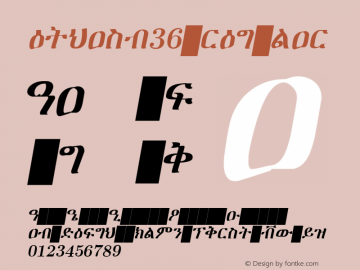 ethasb36 regular Version 001.001 Font Sample