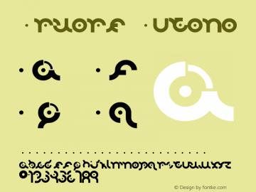 Arvore Outono Version 001.000 Font Sample