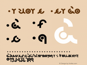 Arvore Verao Version 001.000 Font Sample