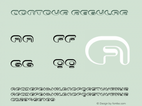 Contour Regular 001.000 Font Sample