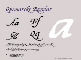 Opsmarckt Regular OTF 1.000;PS 001.000;Core 1.0.29图片样张