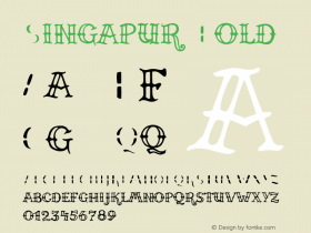 Singapur Bold OTF 1.000;PS 001.000;Core 1.0.29 Font Sample