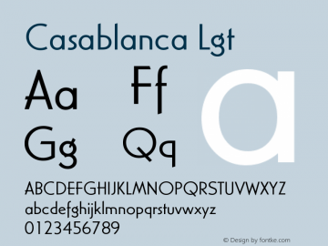 Casablanca Lgt Version 4.0图片样张