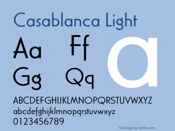 Casablanca Light Version 4.0; 1992图片样张