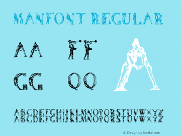 ManFont Regular 1.0 2005-04-09图片样张
