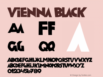 Vienna Black 001.000 Font Sample