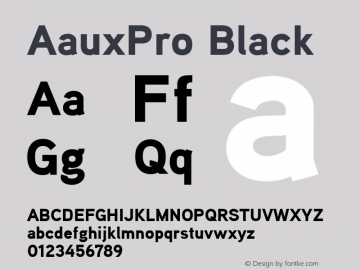 AauxPro Black Version 001.000图片样张