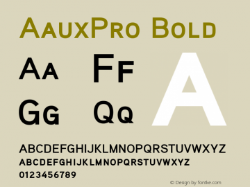 AauxPro Bold Version 001.000图片样张