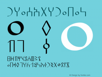 Archaic South-Arabian Version 001.001 Font Sample