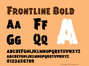 Frontline Bold Version 001.000图片样张