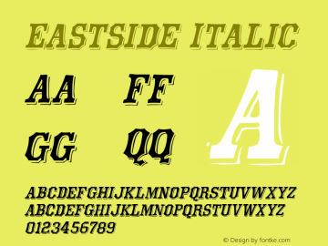 Eastside Italic Version 001.000图片样张