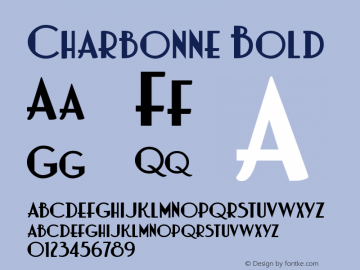 Charbonne Bold Version 001.000图片样张