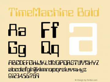 TimeMachine Bold Version 001.000图片样张