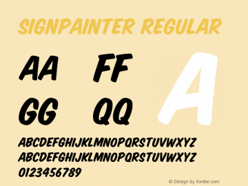 SignPainter Regular 001.000图片样张