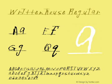 Writtenhouse Regular 001.000 Font Sample