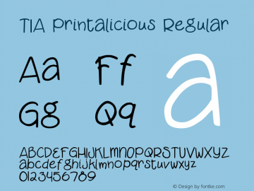 TIA Printalicious Regular 5/20/05图片样张