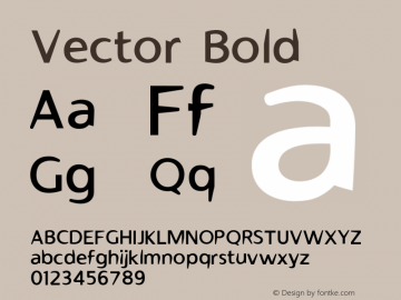 Vector Bold 001.000图片样张