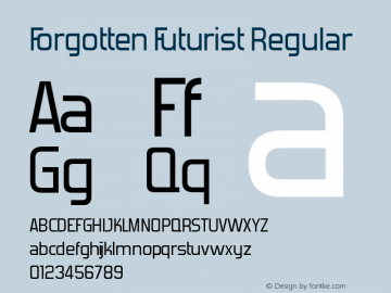 Forgotten Futurist Regular Version 2.1; 1999图片样张