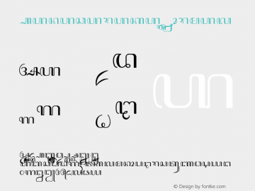 Hanacaraka JG Normal 2.75 - Agustus 2005 Font Sample