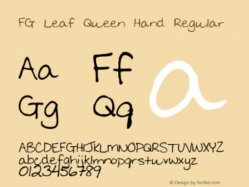 FG Leaf Queen Hand Regular Version 001.000图片样张