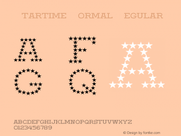 Startime Normal Regular 001.000 Font Sample