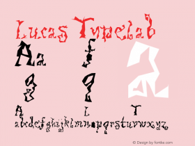 Lucas Typelab Version 001.000 Font Sample