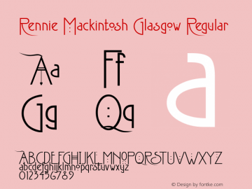 Rennie Mackintosh Glasgow Regular Version 1.01图片样张