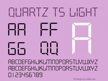 Quartz TS Light Version 1.01 2006 initial release图片样张