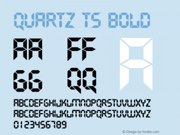 Quartz TS Bold Version 1.01 2006 initial release图片样张