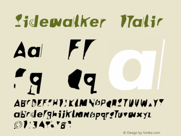 Sidewalker Italic 001.000图片样张