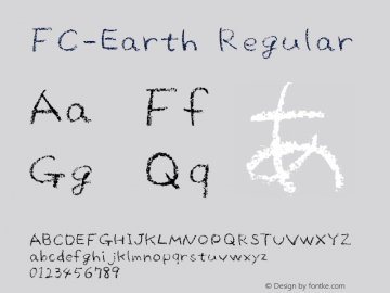 FC-Earth Regular Version 3.00图片样张