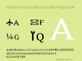 EideticNeo Fractions Regular 001.000图片样张