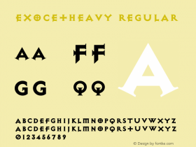ExocetHeavy Regular 001.000图片样张