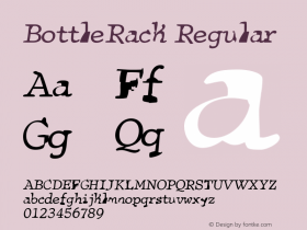 BottleRack Regular 001.000 Font Sample