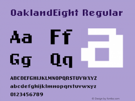 OaklandEight Regular 001.000图片样张