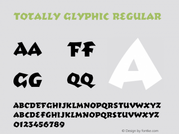 Totally Glyphic Regular 001.000图片样张