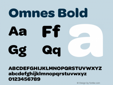 Omnes Bold 001.000图片样张