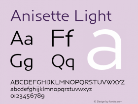 Anisette Light Version 001.001图片样张