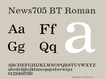 News705 BT Roman Version 2.001 mfgpctt 4.4图片样张