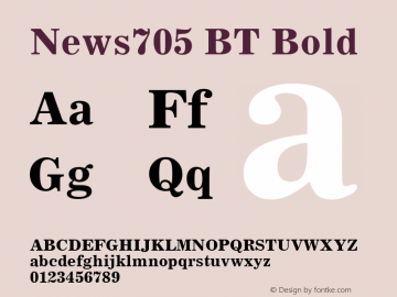 News705 BT Bold mfgpctt-v1.57 Monday, February 22, 1993 3:54:53 pm (EST)图片样张