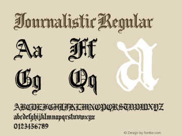 Journalistic Regular Version 001.000图片样张