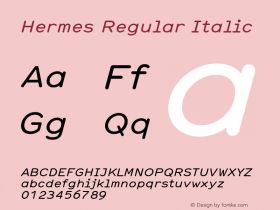 Hermes Regular Italic 001.000图片样张