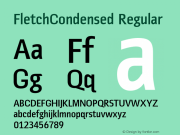 FletchCondensed Regular 001.000图片样张