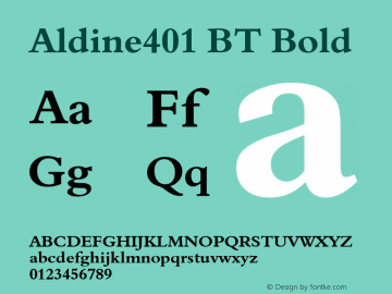 Aldine401 BT Bold mfgpctt-v1.52 Tuesday, January 26, 1993 9:20:43 am (EST)图片样张