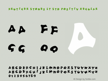 Frutiger Stones LT Std Positiv Regular Version 1.000;PS 001.000;hotconv 1.0.38 Font Sample