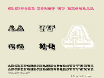 Clifford Eight WF Regular 001.001 Font Sample
