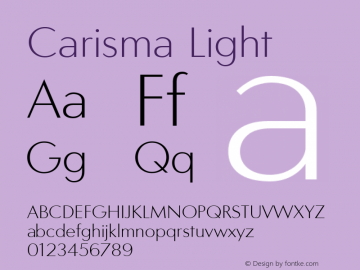Carisma Light Unknown图片样张