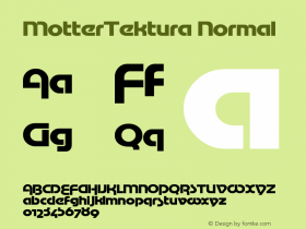 MotterTektura Normal 1.0 Mon Oct 18 14:10:20 1993图片样张