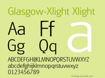 Glasgow-Xlight Xlight Version 001.001图片样张