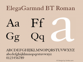 ElegaGarmnd BT Roman mfgpctt-v1.59 Thursday, March 18, 1993 10:44:18 am (EST)图片样张